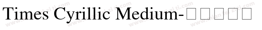 Times Cyrillic Medium字体转换